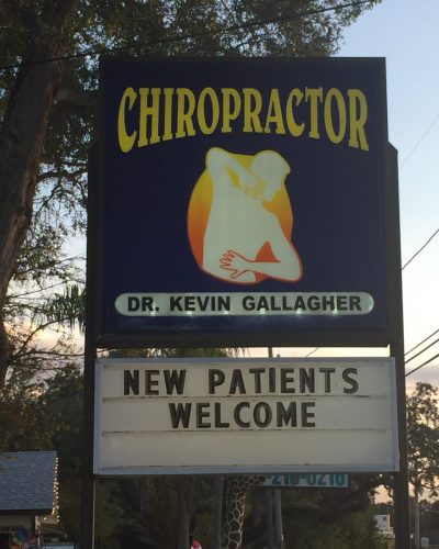 Home 4 Palm Harbor Chiropractic - Sign Outside